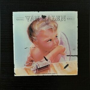 Vintage 1984 Van Halen Original Glass Co. Album Cover Mirror